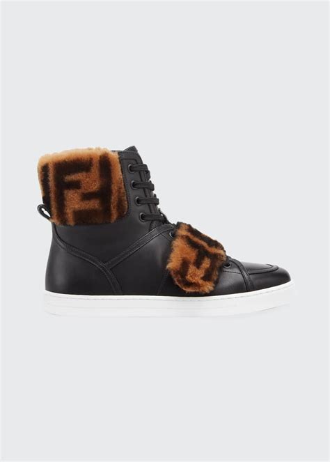 fendi ff sneakers|Fendi designer high top sneakers.